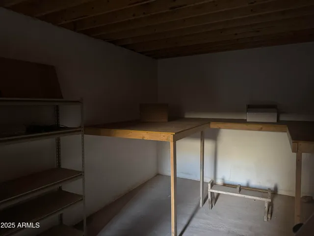 a view of storage and utility room