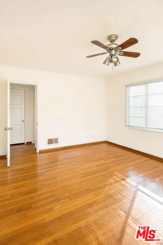 a view of an ocean and empty room