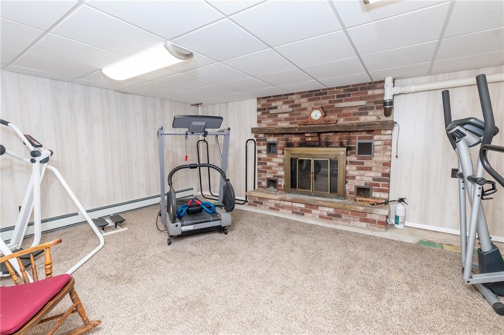 495 North Ben Franklin Road Indiana, PA 15701 - Photo 27 of 49 a living room with furniture and a fireplace