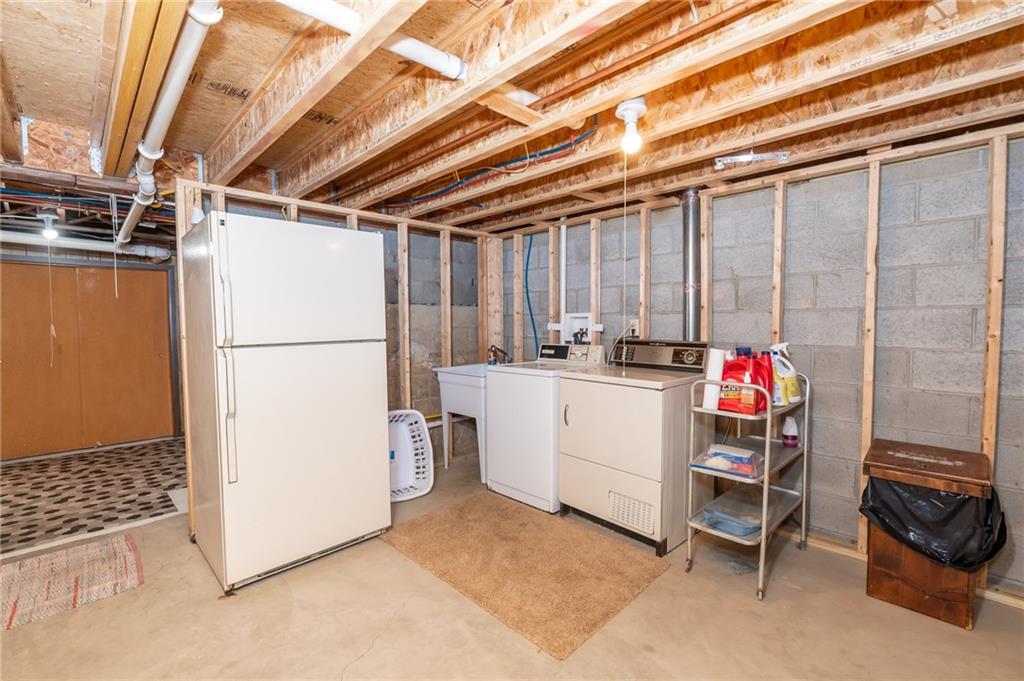 495 North Ben Franklin Road Indiana, PA 15701 - Photo 33 of 49 a storage room with washer and dryer