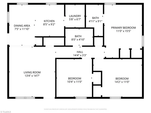 $1,600 | 4146 Carnation Drive, Winston-Salem, NC 27105