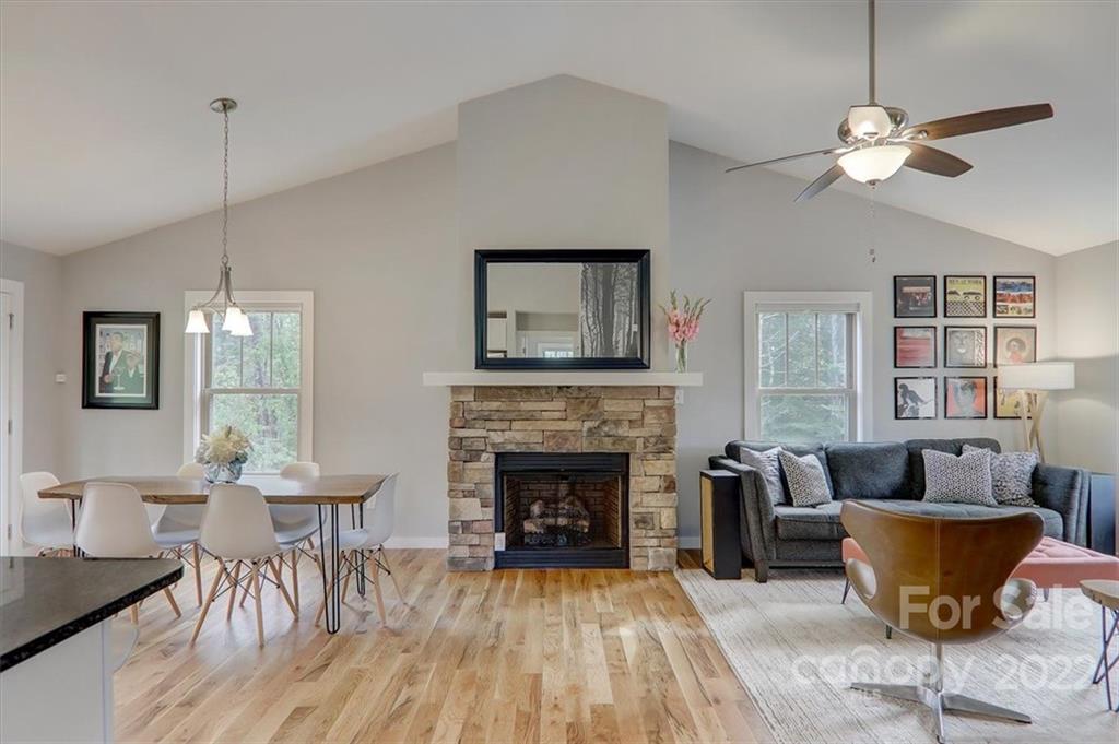 11 Ridge Brook Drive Weaverville, NC 28787 - Photo 4 of 38 a living room with furniture and a fireplace