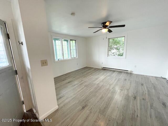 611 South Webster Avenue, Unit 1 Scranton, PA 18505 - Photo 7 of 9 an empty room with wooden floor fan and windows