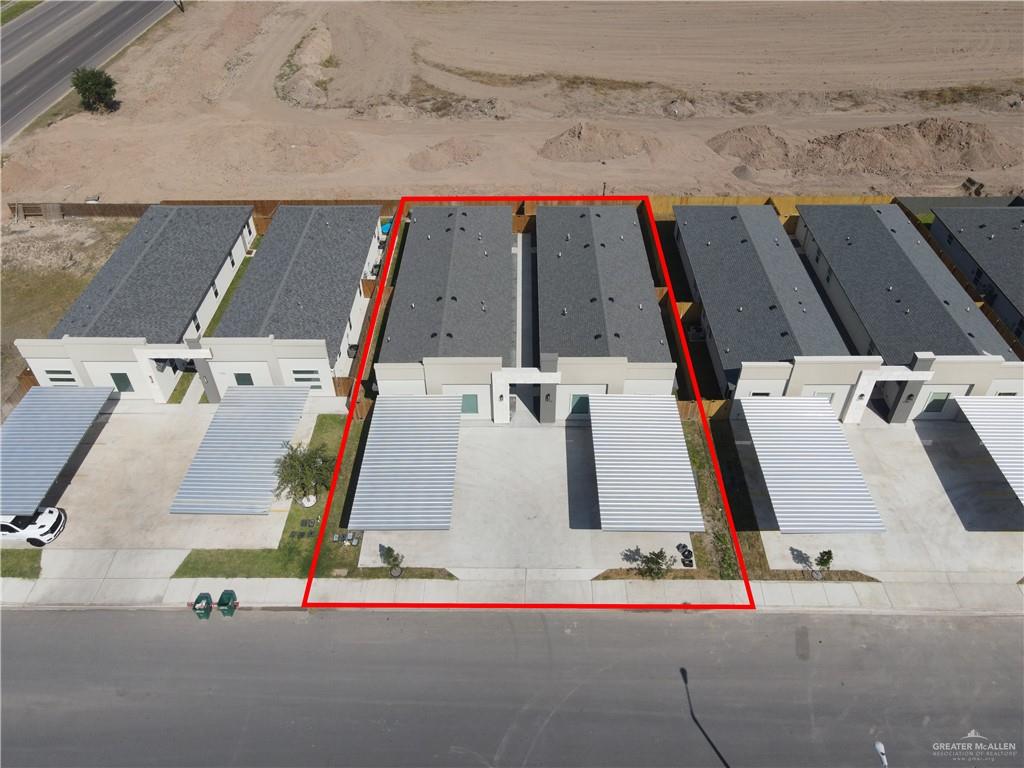 1906 West Violet Drive, Unit 1 Pharr, TX 78577 - Photo 15 of 17 an aerial view of residential house with outdoor space