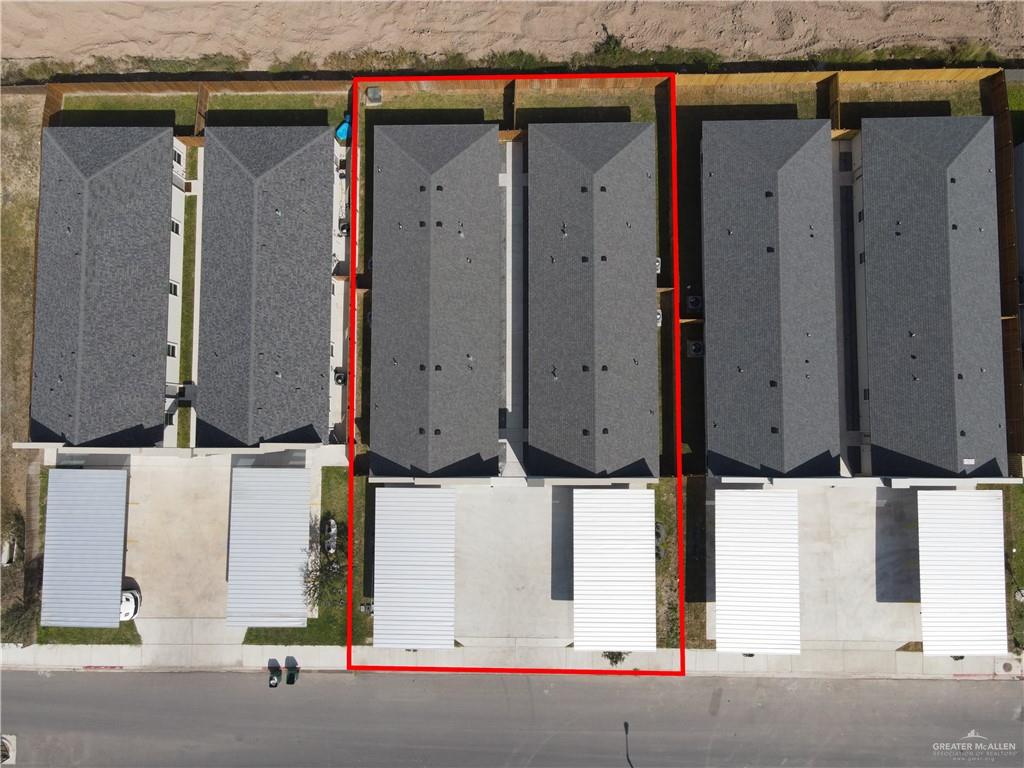 1906 West Violet Drive, Unit 1 Pharr, TX 78577 - Photo 17 of 17 an aerial view of residential house with parking space
