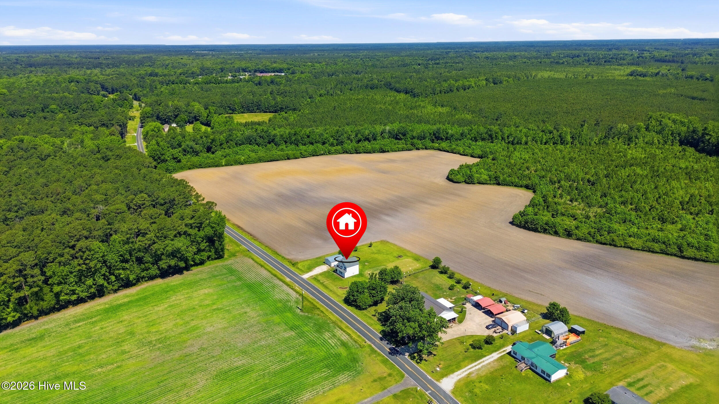 380 Swinson Road Maple Hill, NC 28454 - Photo 45 of 56 Aerial view