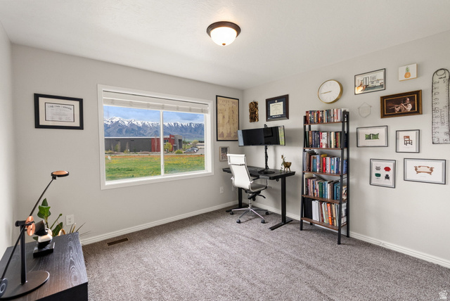 2382 South 1275th Street West Logan, UT 84321 - Photo 21 of 36 Bedroom 2 features those beautiful Wellsville Mountain views!
