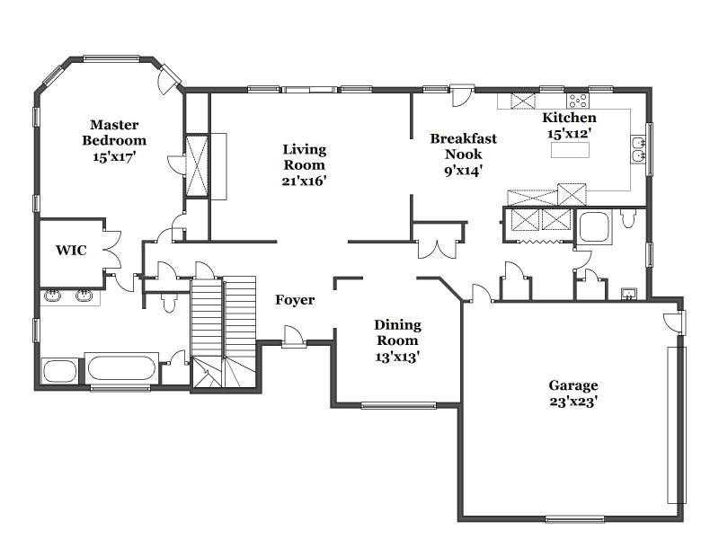 8 Ocean Rise Drive Westerly, RI 02891 - Photo 24 of 25 1st Floor Plan.