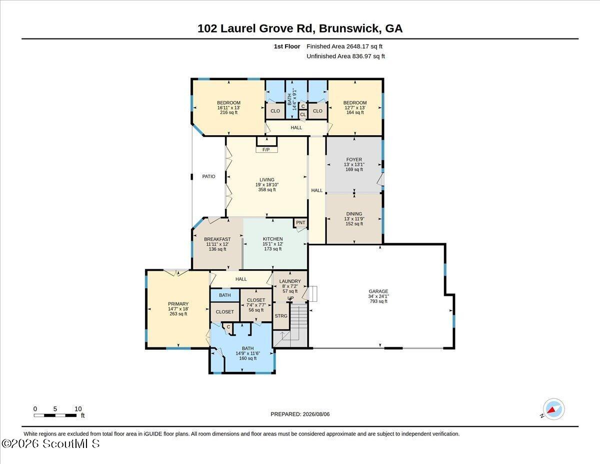 102 Laurel Grove Road Brunswick, GA 31523 - Photo 60 of 61 Downstairs Floorplan
