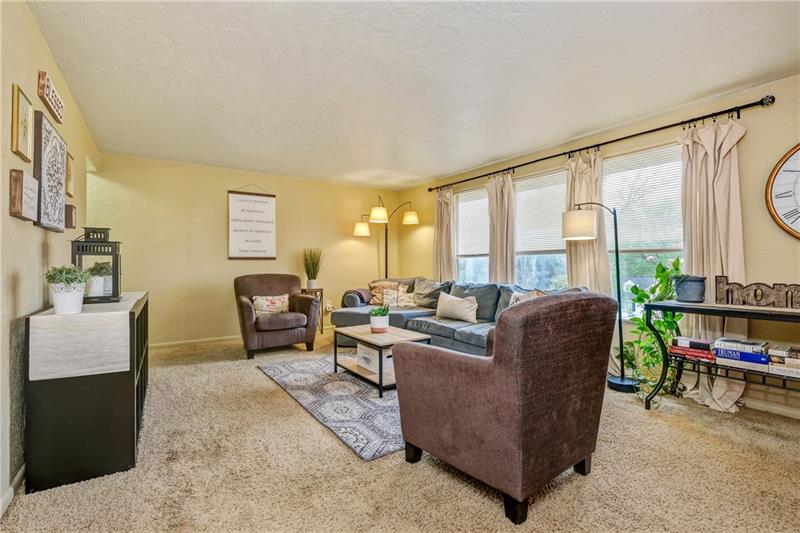 204 Center Church Road Canonsburg, PA 15317 - Photo 2 of 25 Family Room with original hardwood floors under the carpet!