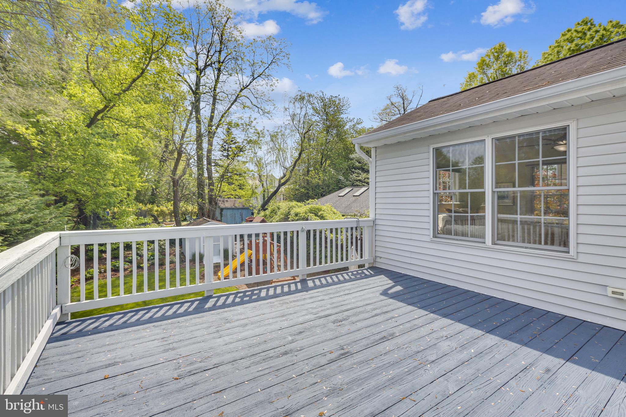 9407 Monroe Street Silver Spring, MD 20910 - Photo 34 of 69 Private Deck Overlooking Expansive Yard