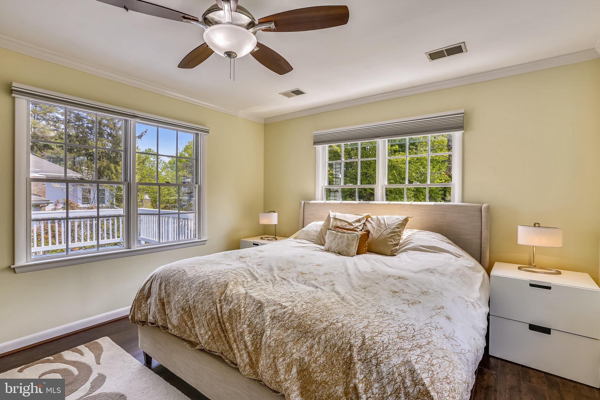 9407 Monroe Street Silver Spring, MD 20910 - Photo 38 of 69 Owners Bedroom with Fan and Lots of Windows