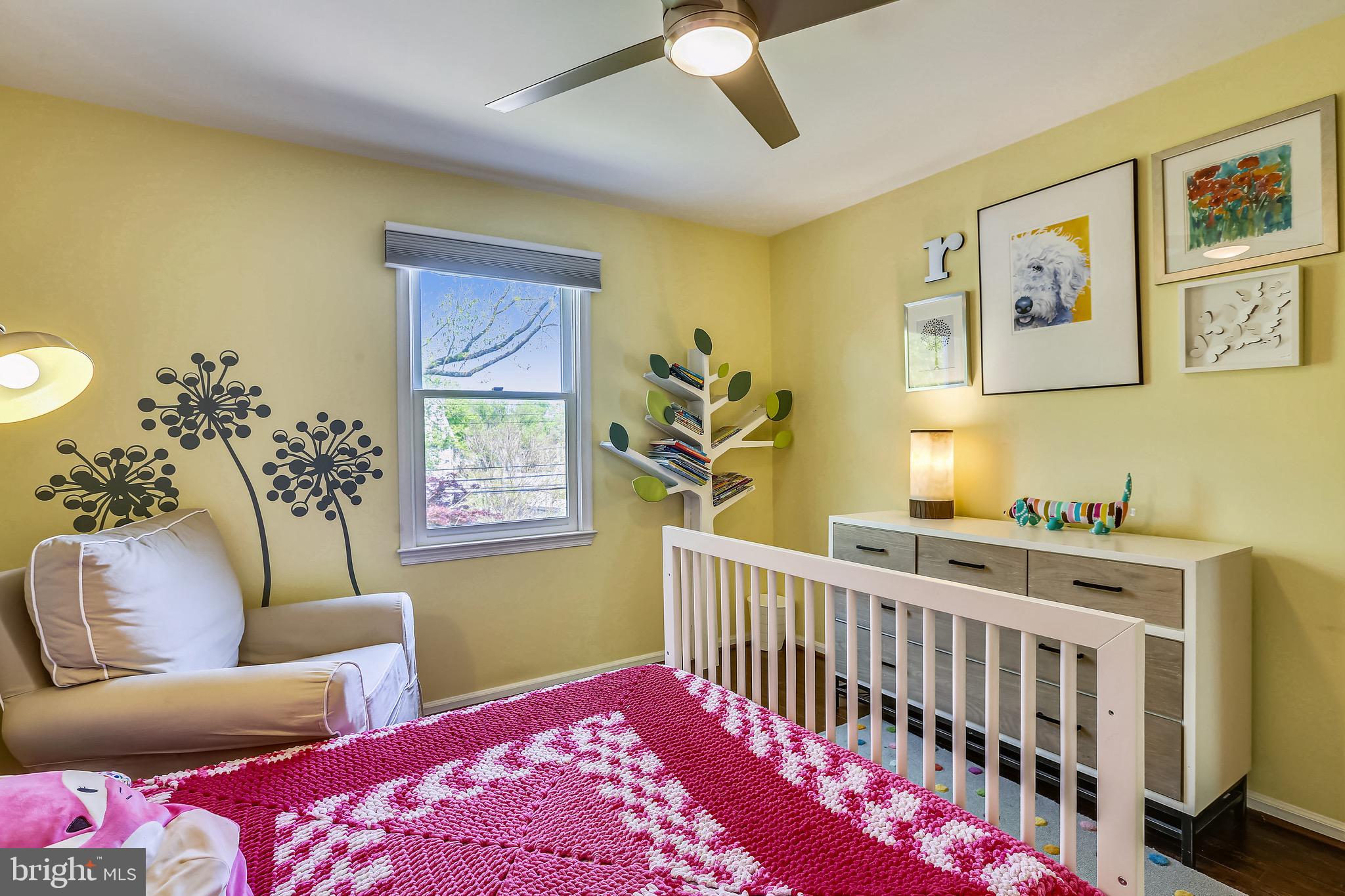 9407 Monroe Street Silver Spring, MD 20910 - Photo 44 of 69 Large Bedroom with Ceiling Fan