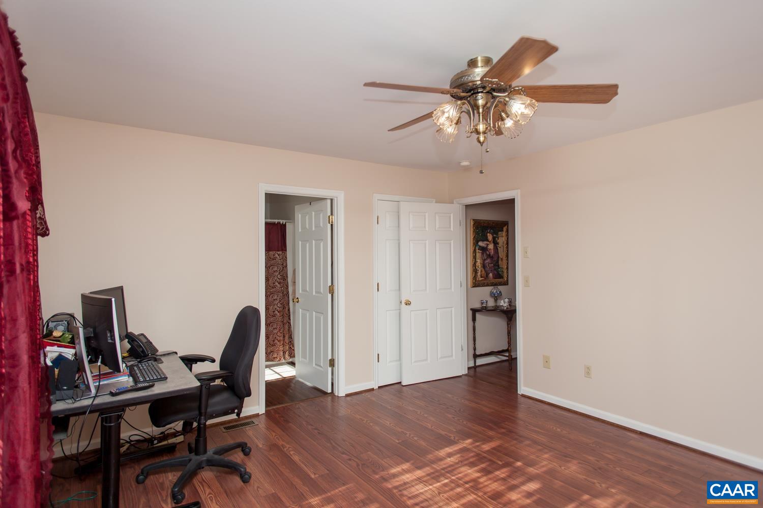 473 Reva Lane Ruckersville, VA 22968 - Photo 21 of 42 a view of a workspace with furniture and a window