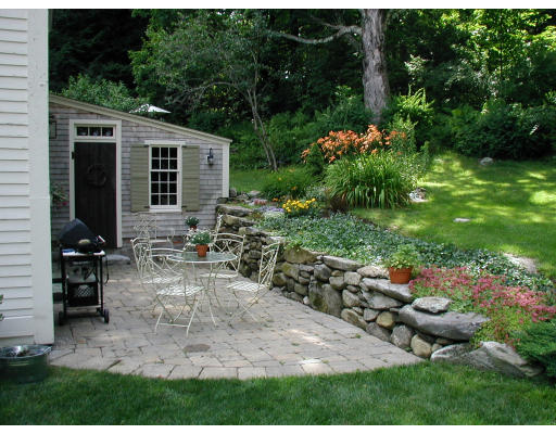 173 Mountain Road Princeton, MA 01541 - Photo 14 of 15 a view of backyard with outdoor seating and green space