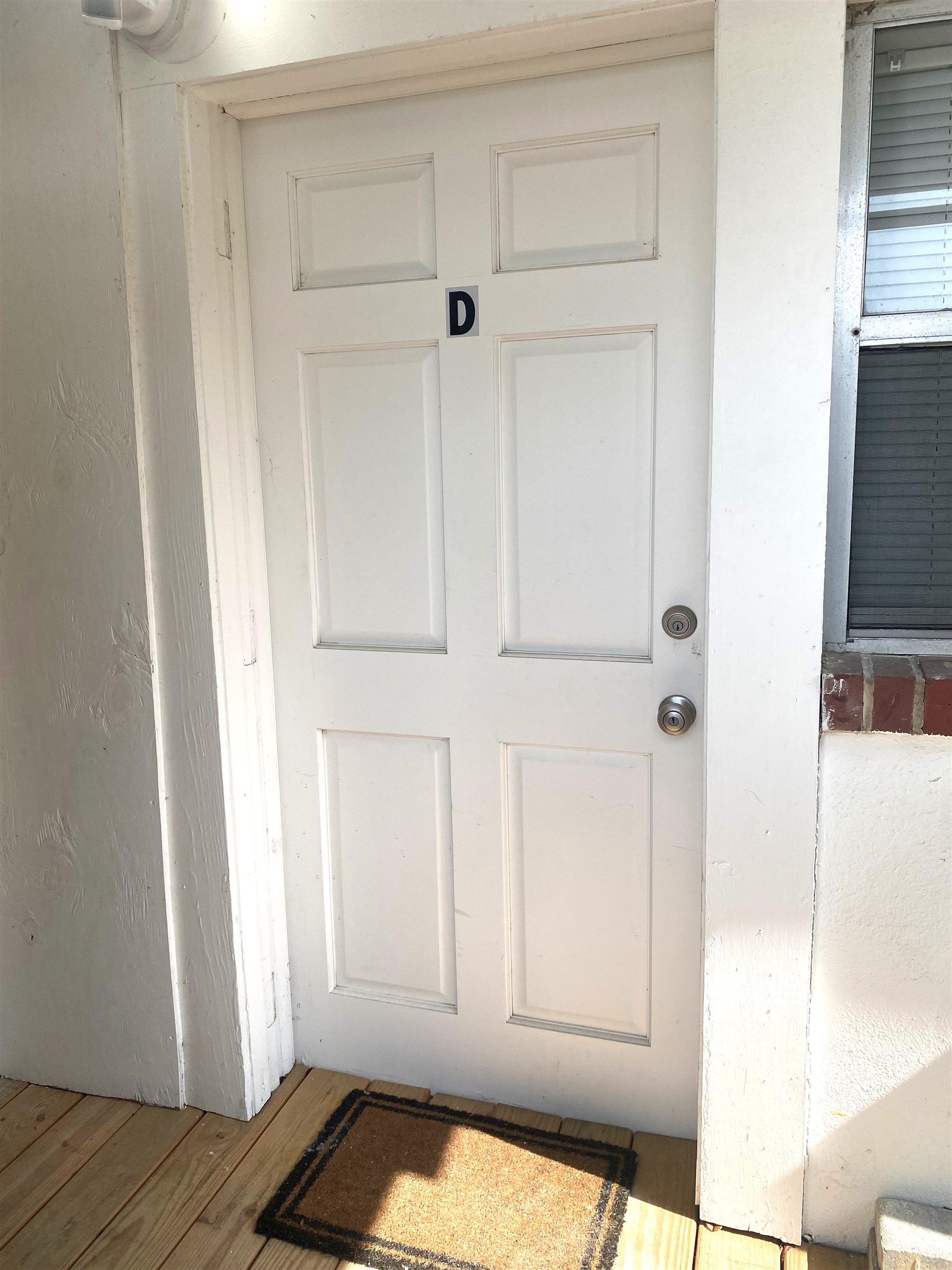101 Flagler Boulevard, Unit D St. Augustine, FL 32080 - Photo 9 of 16 a view of front door