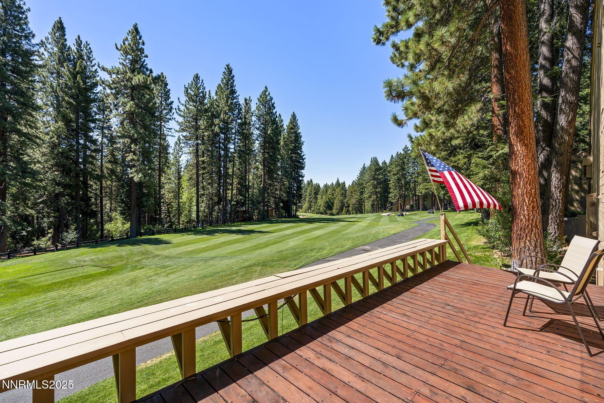 954 Fairway Boulevard, Unit 4 Incline Village, NV 89451 - Photo 3 of 28 a park view with a wooden floor and trees