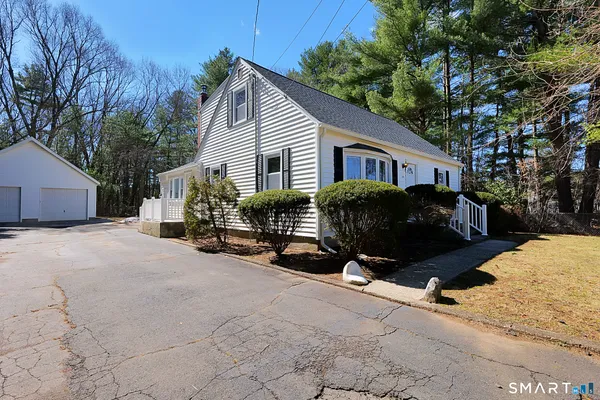 a view of a house with a patio