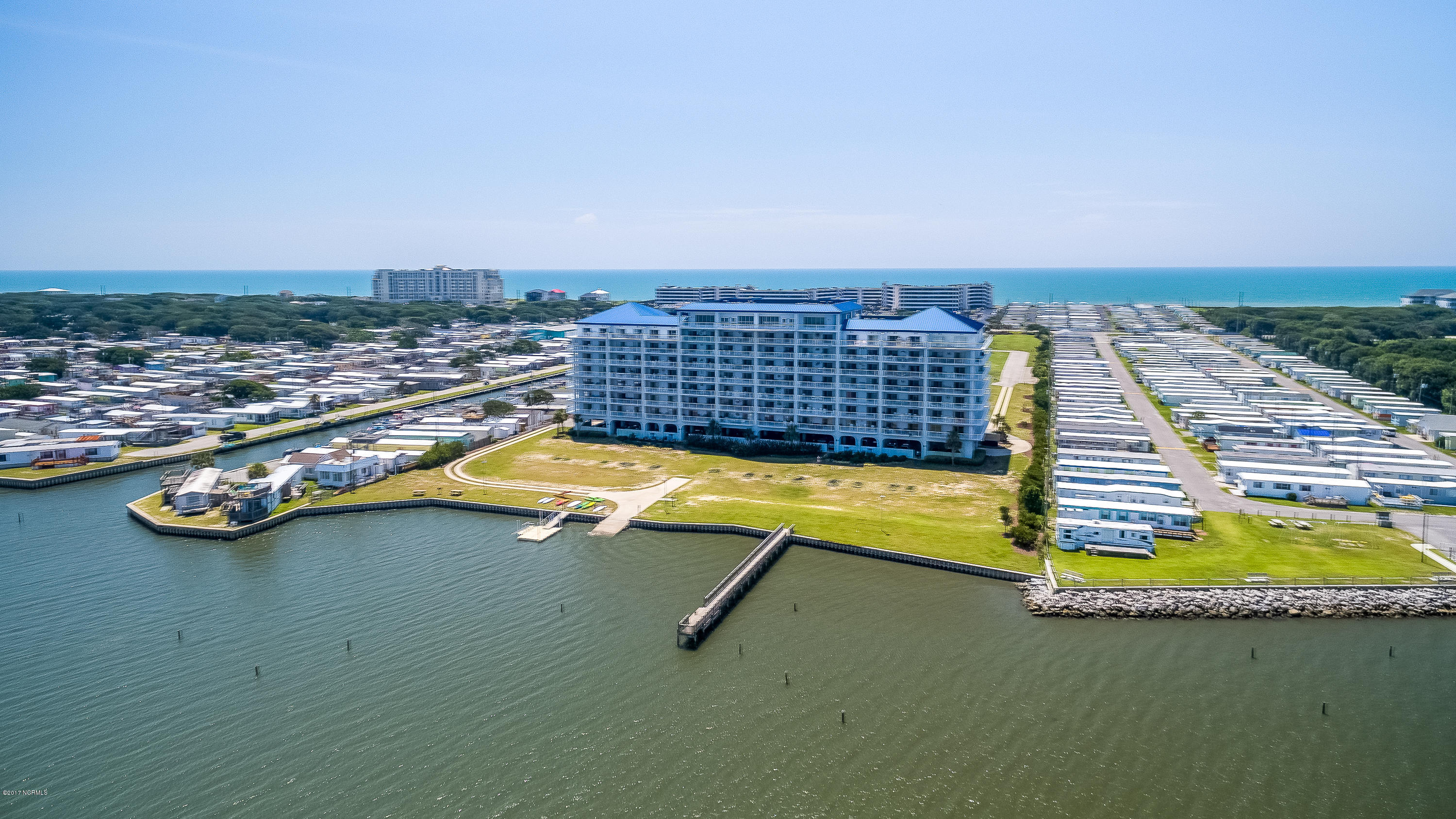 1550 Salter Path Road, Unit 206 Atlantic Beach, NC 28512 - Photo 28 of 38 aerial from sound