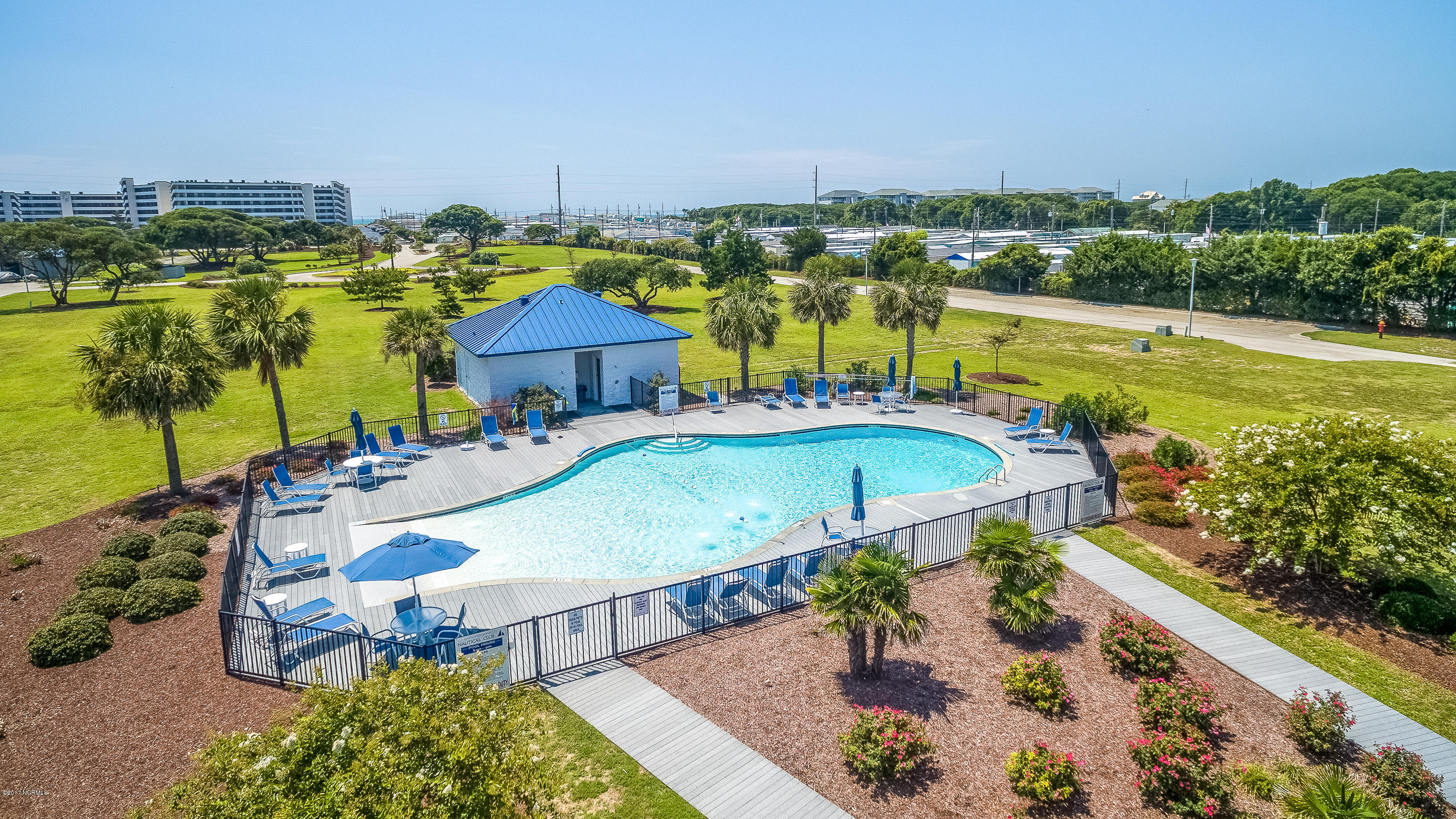 1550 Salter Path Road, Unit 206 Atlantic Beach, NC 28512 - Photo 37 of 38 poolaerial