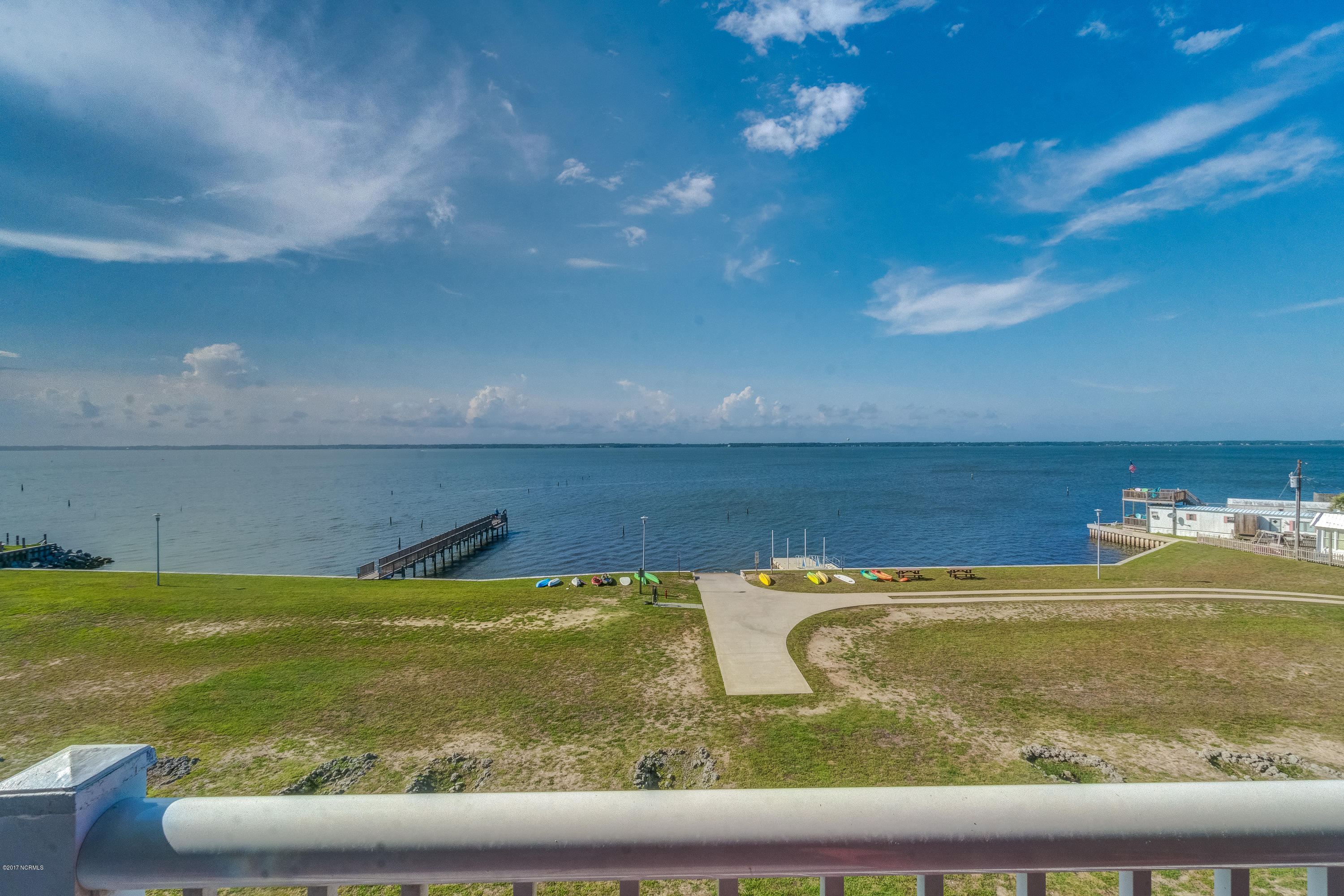 1550 Salter Path Road, Unit 206 Atlantic Beach, NC 28512 - Photo 10 of 38 View of the ICW from the deck. Amenities include an outdoor pool, indoor fitness room, game room, kitchen/catering facility & reading room.