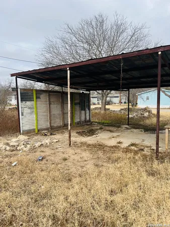 a backyard of a house