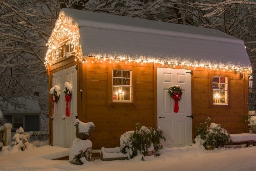 68 Dothan Street Arlington, MA 02474 - Photo 40 of 42 a backyard of a house with barbeque oven table and chairs