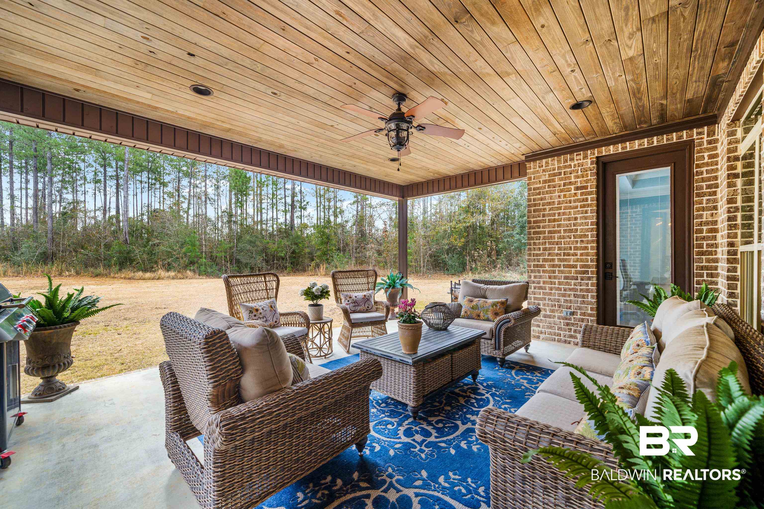 36784 Legacy Way Bay Minette, AL 36507 - Photo 44 of 57 View of patio with an outdoor living space and ceiling fan.