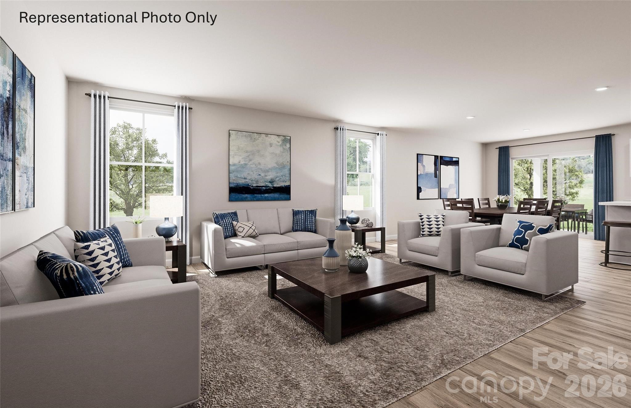 940 Pemberley Street, Unit 3199 Lancaster, SC 29720 - Photo 4 of 9 a living room with furniture and windows