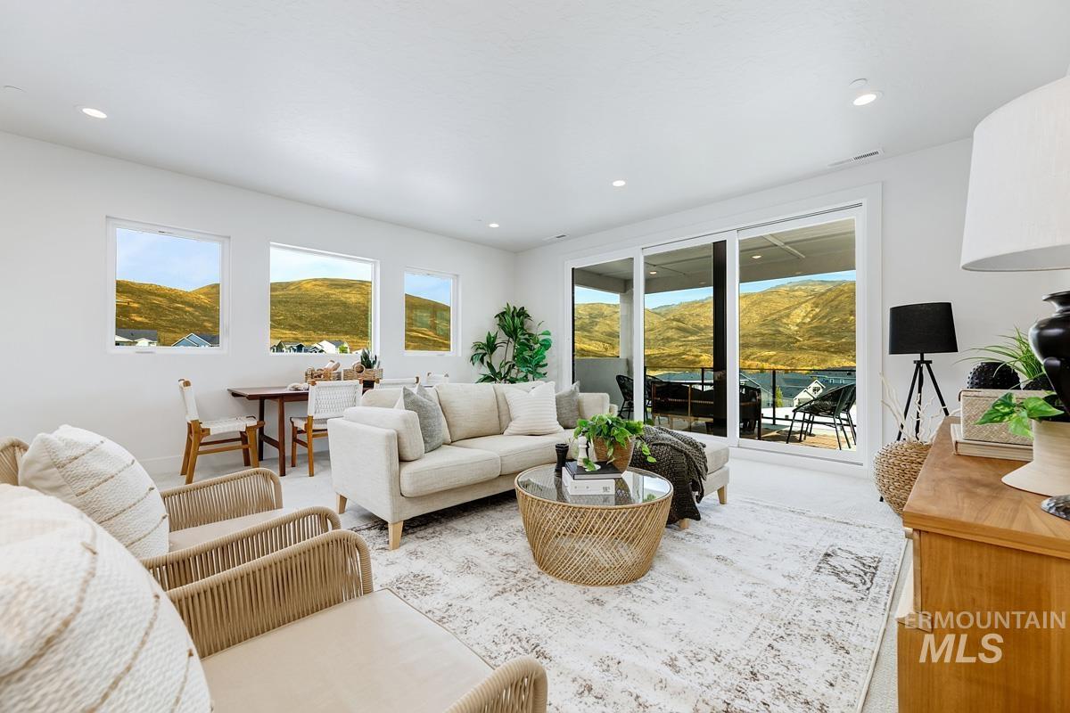2528 South Linnet Place Boise, ID 83716 - Photo 24 of 33 Carpeted living area with recessed lighting