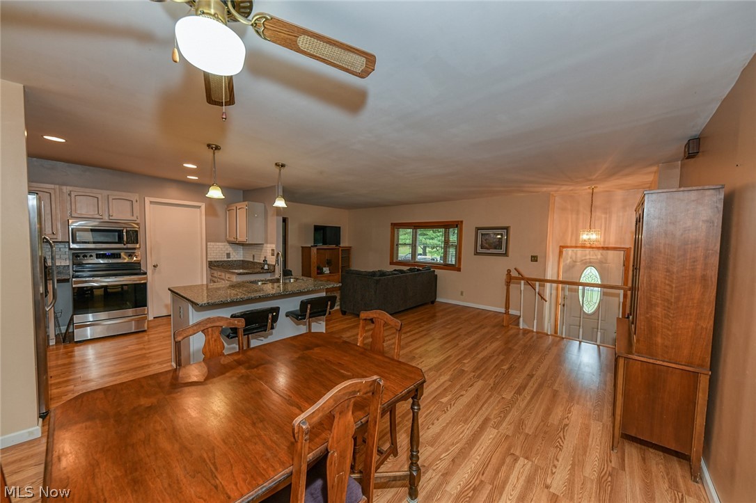 1275 Sandy Lake Road Ravenna, OH 44266 - Photo 14 of 34 Dining area, open to everything!