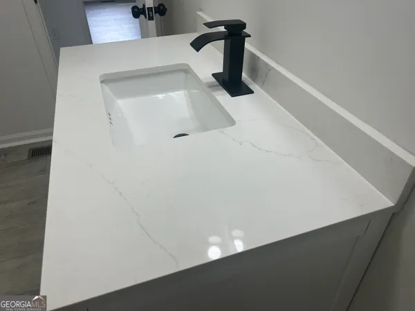 a close up of a sink