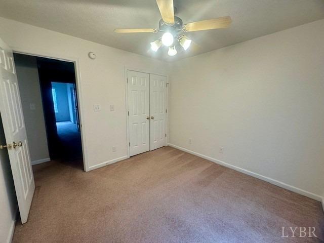 1095 Middle View Drive Forest, VA 24551 - Photo 19 of 25 an empty room with closet and a chandelier fan