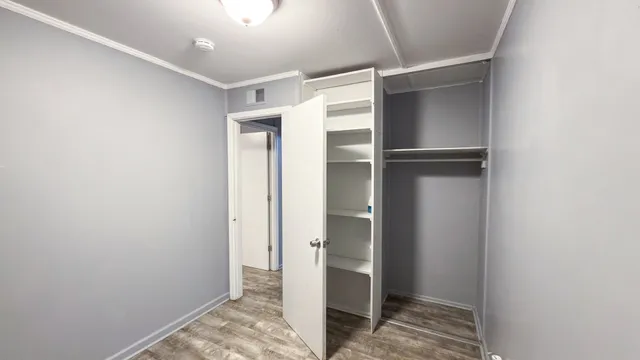 a view of closet area