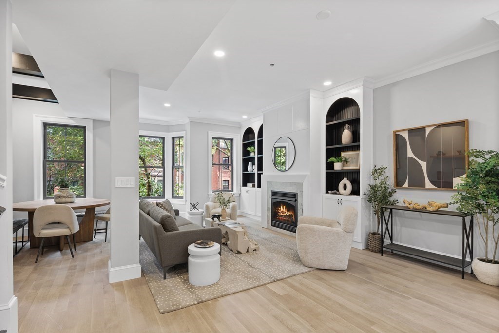 210 West Springfield Street, Unit 2 Boston, MA 02118 - Photo 10 of 33 a living room with furniture and a fireplace