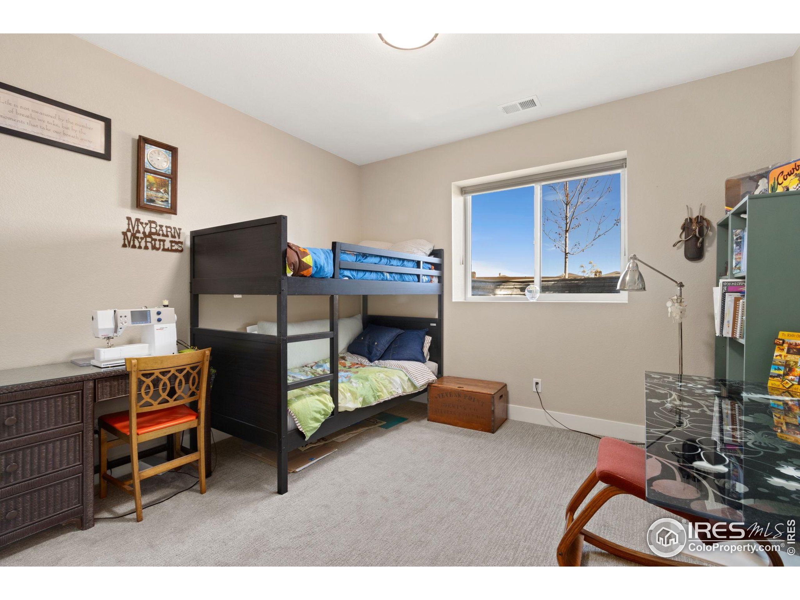 6808 Castello Street Timnath, CO 80547 - Photo 14 of 22 a bedroom with furniture and a window