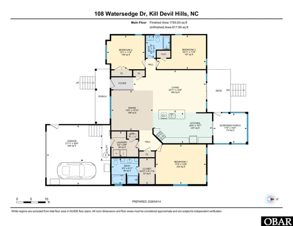 $565,000 | 108 Watersedge Drive, Kill Devil Hills, NC 27948