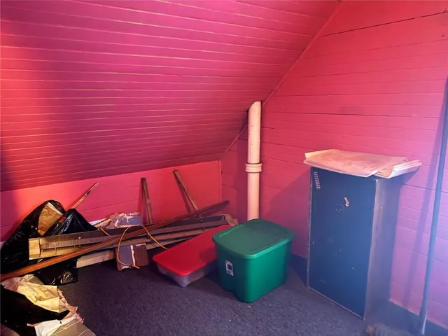 a view of hallway with closet