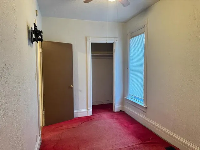 a view of a room with storage and utility