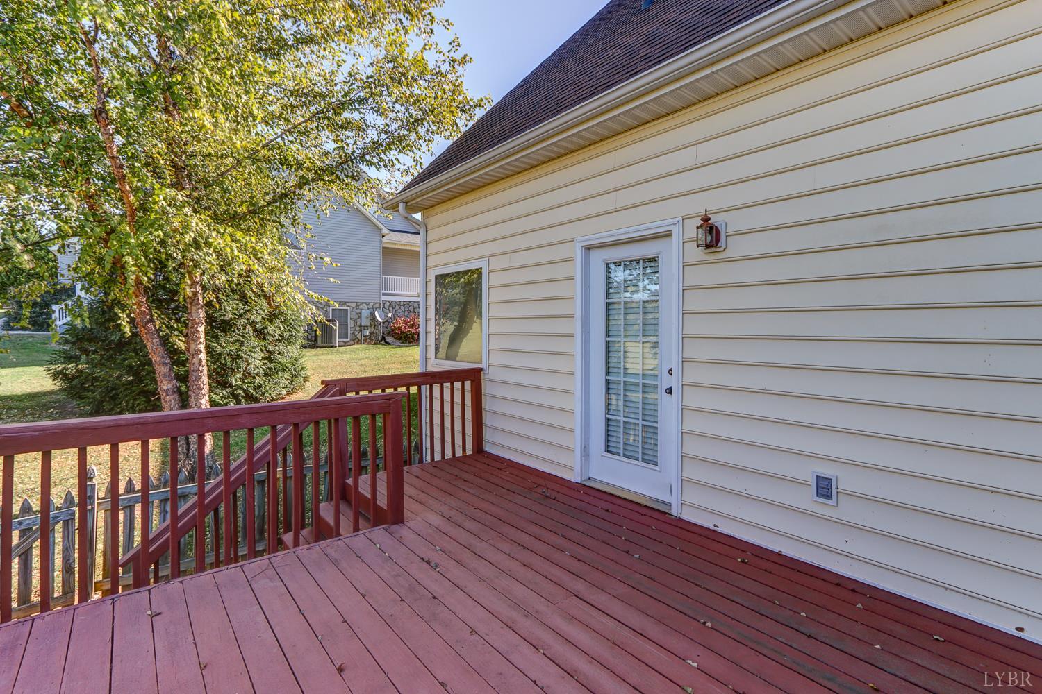 1315 Donnally Road Forest, VA 24551 - Photo 31 of 74 a view of a wooden deck