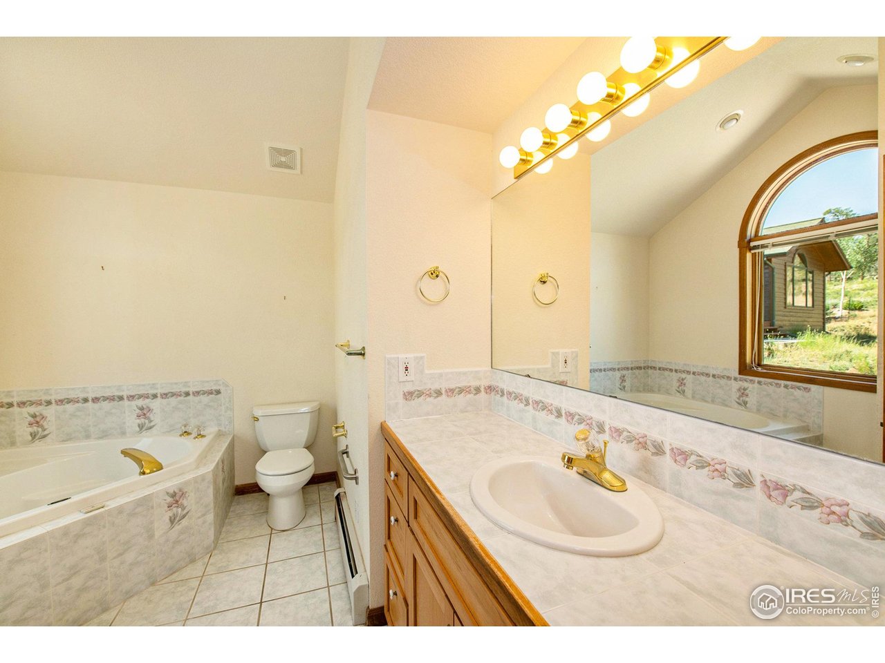683 Cedar Ridge Circle Estes Park, CO 80517 - Photo 20 of 39 a bathroom with a sink a toilet and a bathtub