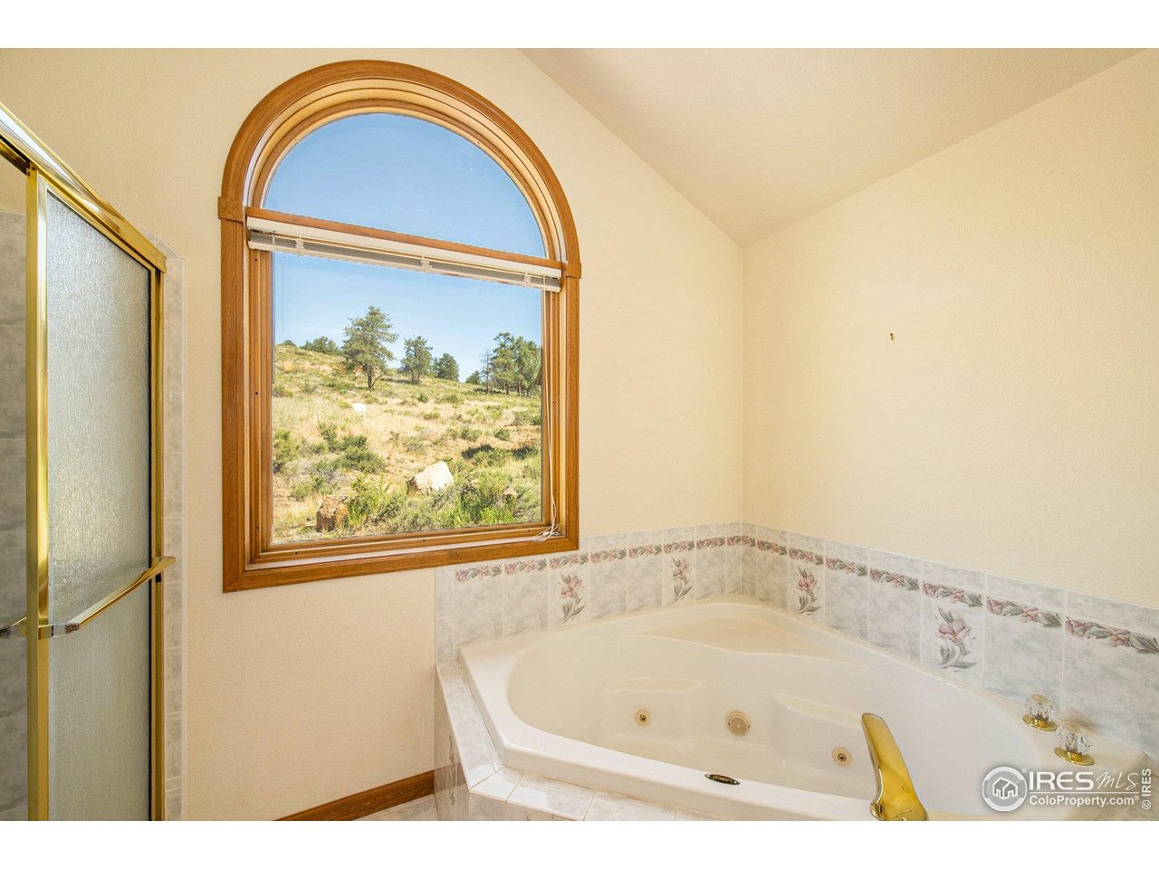 683 Cedar Ridge Circle Estes Park, CO 80517 - Photo 21 of 39 a bathroom with a tub and a window