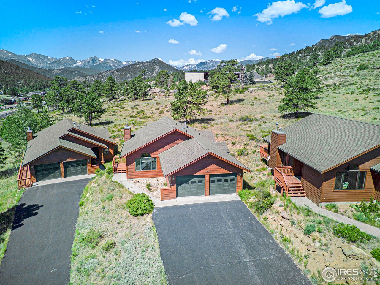 683 Cedar Ridge Circle Estes Park, CO 80517 - Photo 31 of 39 a aerial view of a house