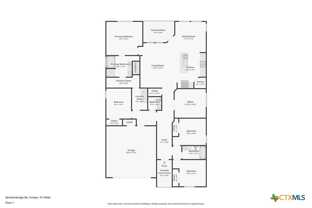 204 Bainbridge Road Temple, TX 76502 - Photo 43 of 43 Floor Plan