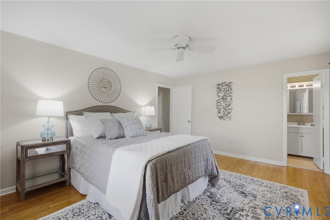9832 Alfaree Road Richmond, VA 23237 - Photo 16 of 35 Bedroom featuring light wood-style floors, ceiling