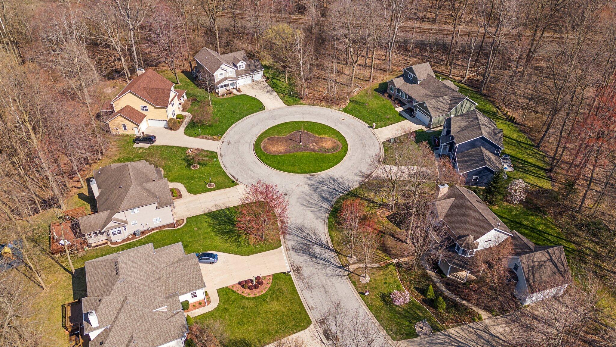 437 Lost Tree Drive Chesterton, IN 46304 - Photo 5 of 43 an aerial view of a house with a swimming pool