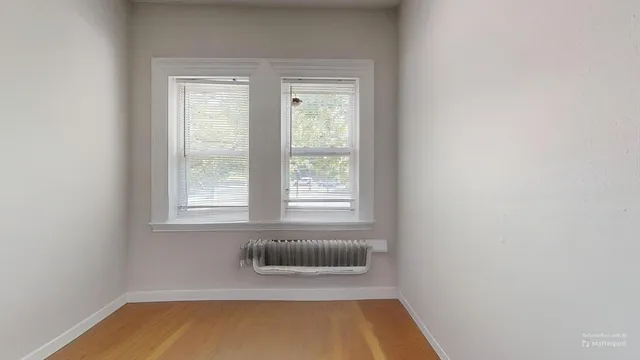 a bathroom with a window