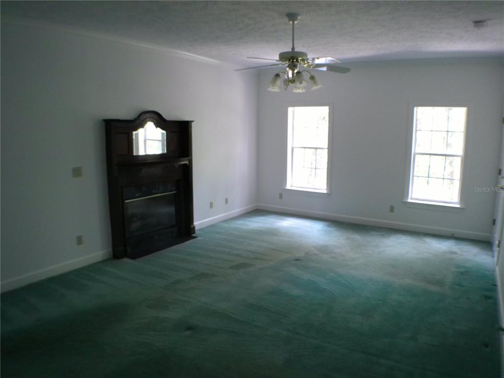 415 Southeast 123rd Street Road Ocala, FL 34480 - Photo 20 of 50 an empty room with windows and fireplace