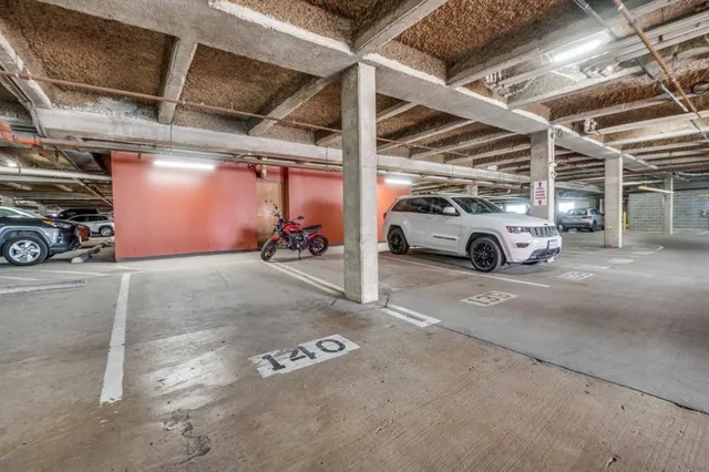 a street view with building exterior