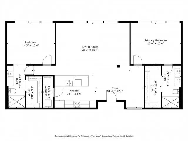 a view of a swimming pool with a lounge chairs in patio
